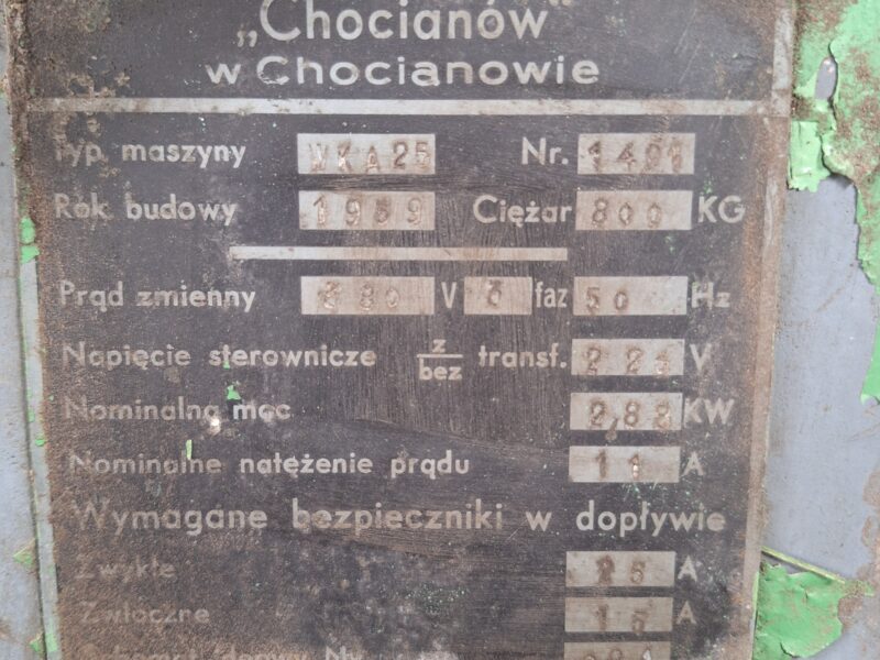 Wiertarka Słupowa WKA 25 - cicha mocna POSUW