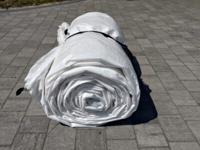 Plandeki fliz włóknina 9,2 x 11,8 m, 145g/m2, możliwa wysyłka