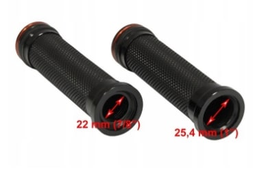 KRÓTKIE KLAMKI MANETKI GRIPY 22 mm Czerwone