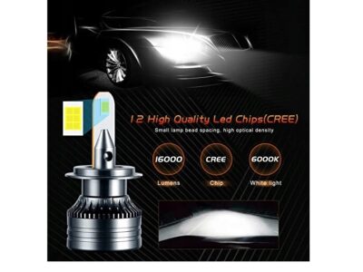 MONDEVIEW Zestaw żarówek LED H7 6000K H344