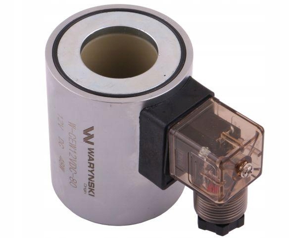 Cewka dzielnika elektrozaworu W-E12DVS6/2-80L. W-E12DVS3/2-80L 12V DC 48W