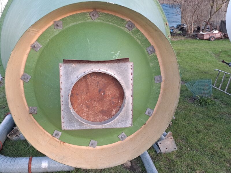 Silos z włókna szklanego 18m3 stan bdb na zboże, pellet, paszę, BIN