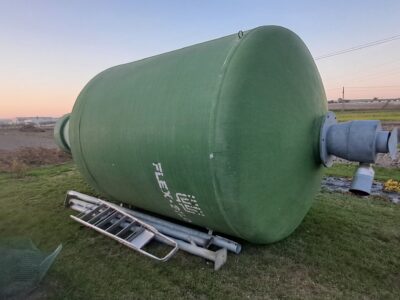Silos z włókna szklanego 18m3 stan bdb na zboże, pellet, paszę, BIN