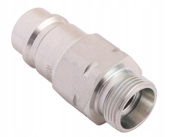 Szybkozłącze hydrauliczne wtyczka z eliminatorem ciśnienia M22x1.5 gwint ze