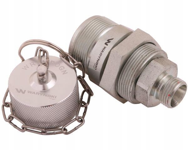 Komplet - Zawór gniazdo (Bizon) M18x1.5 skręcane (ZSR6160101) z gwintowaną