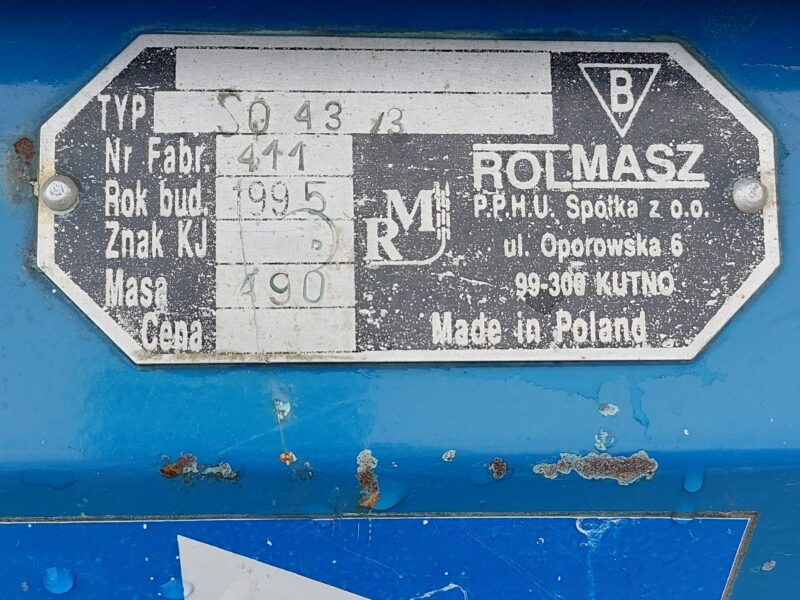 Siewnik zbożowy rolmasz poznaniak 3m