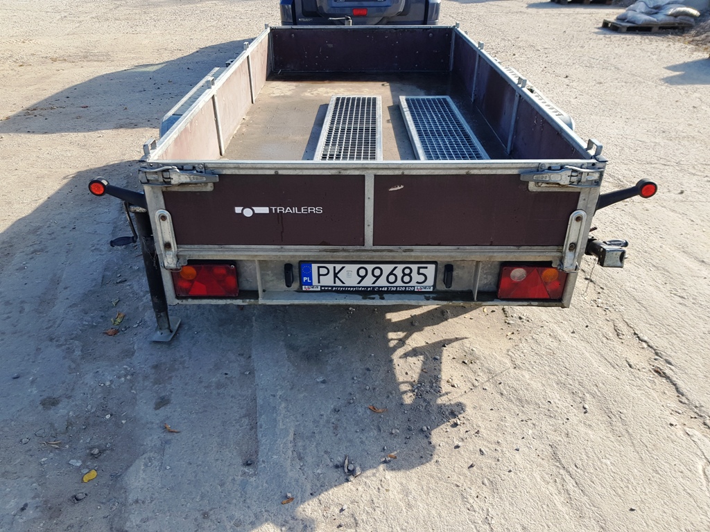 przczepka do minikoparki dcm 2700 kg najazdy podpory