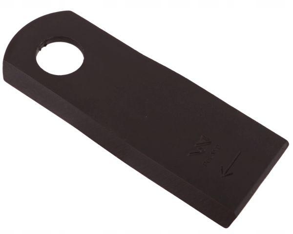 Nóż. nożyk kosiarka prawy 129.5x48x4mm otwór 21.2 zastosowanie 129MER Maran