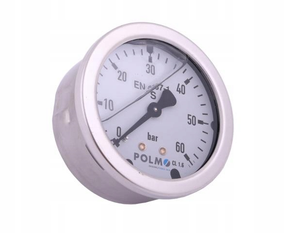 Manometr glicerynowy M63 0-60 bar tylne przyłącze G1/4" POLMO