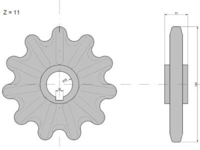 Koło zębate elewatora Z-11, O 35 mm Claas