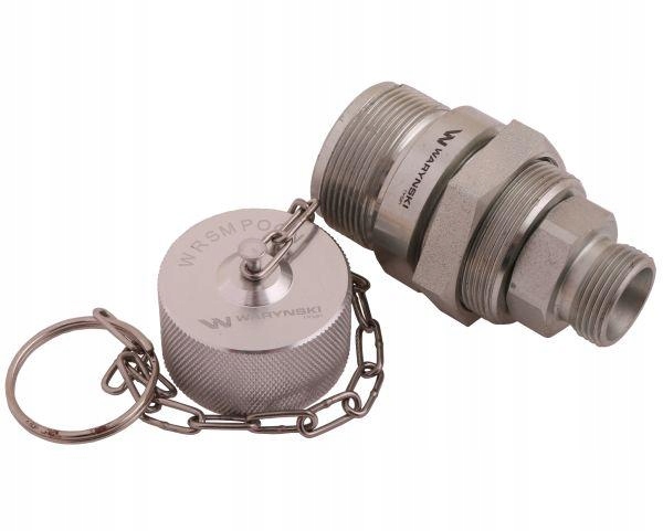 Komplet - zawór gniazdo M22x1.5 skręcane (50490020) z gwintowaną pokrywą/os