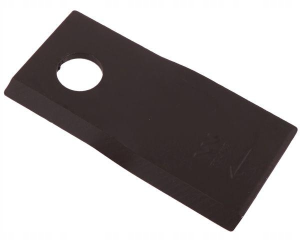 Nóż. nożyk kosiarka prawy 107x48x4mm otwór 18.5 zastosowanie 90261560 99361