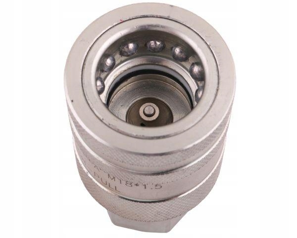Szybkozłącze hydrauliczne gniazdo z eliminatorem ciśnienia M18x1.5 gwint we