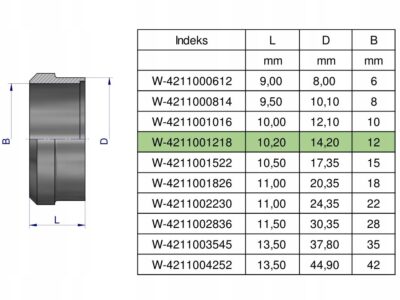 Pierścień zacinający hydrauliczny (DPR12L/S) 12L/12S Waryński ( sprzedawane