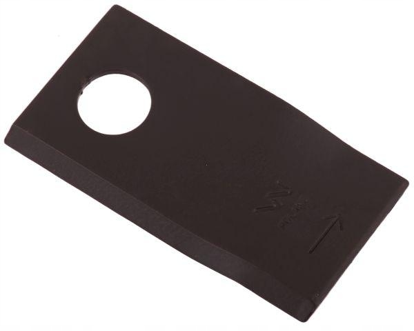 Nóż. nożyk kosiarka lewy 94x48x4mm otwór 19 zastosowanie TF-71 Kverneland T
