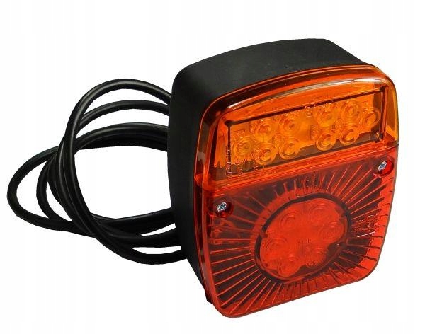 Lampa przyczepki diodowa LED bez oświetlenia tablicy W18U