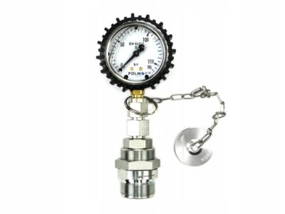 Zestaw pomiarowy ciśnienia hydrauliki z manometrem 160 bar gniazdo skręcane