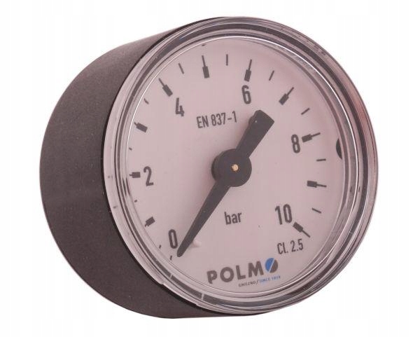 Manometr suchy M40 0-10 bar gwint G1/8" tylne przyłącze obudowa plastikowa