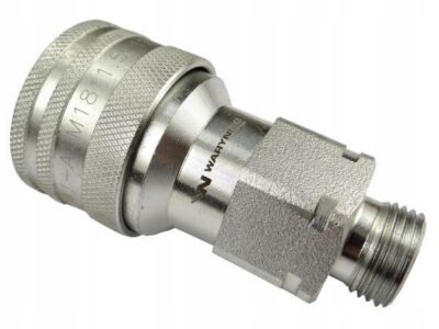 Szybkozłącze hydrauliczne gniazdo M18x1.5 gwint zewnętrzny EURO (9100818G)