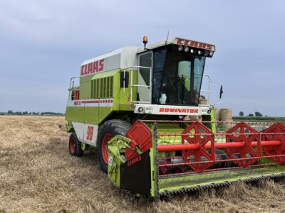 Claas Dominator 98 MAXI 1993 Klima, 4 kamery stół do rzepaku