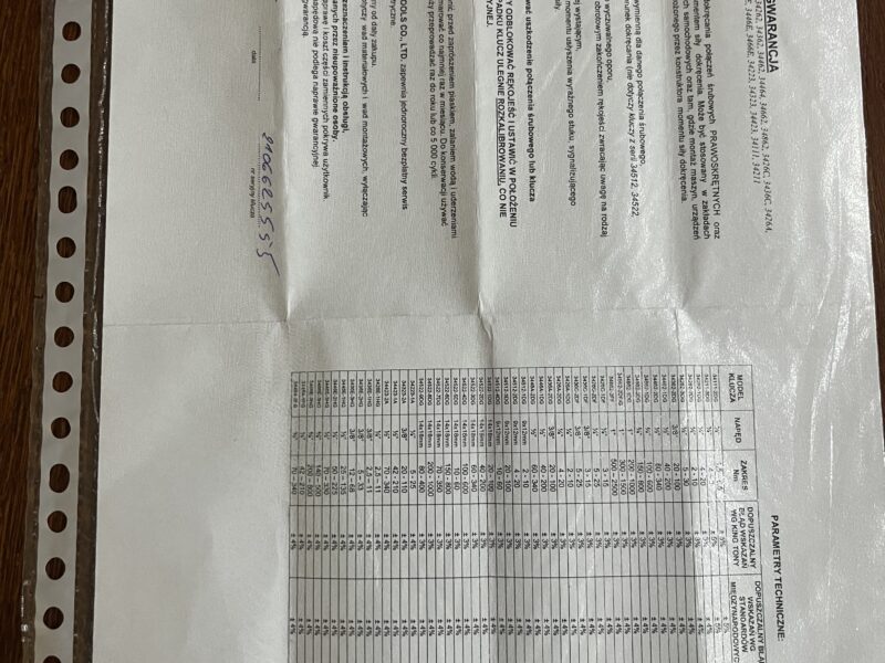 Klucz Dynamometryczny King Toy 1” prawo lewo możliwość zamiany