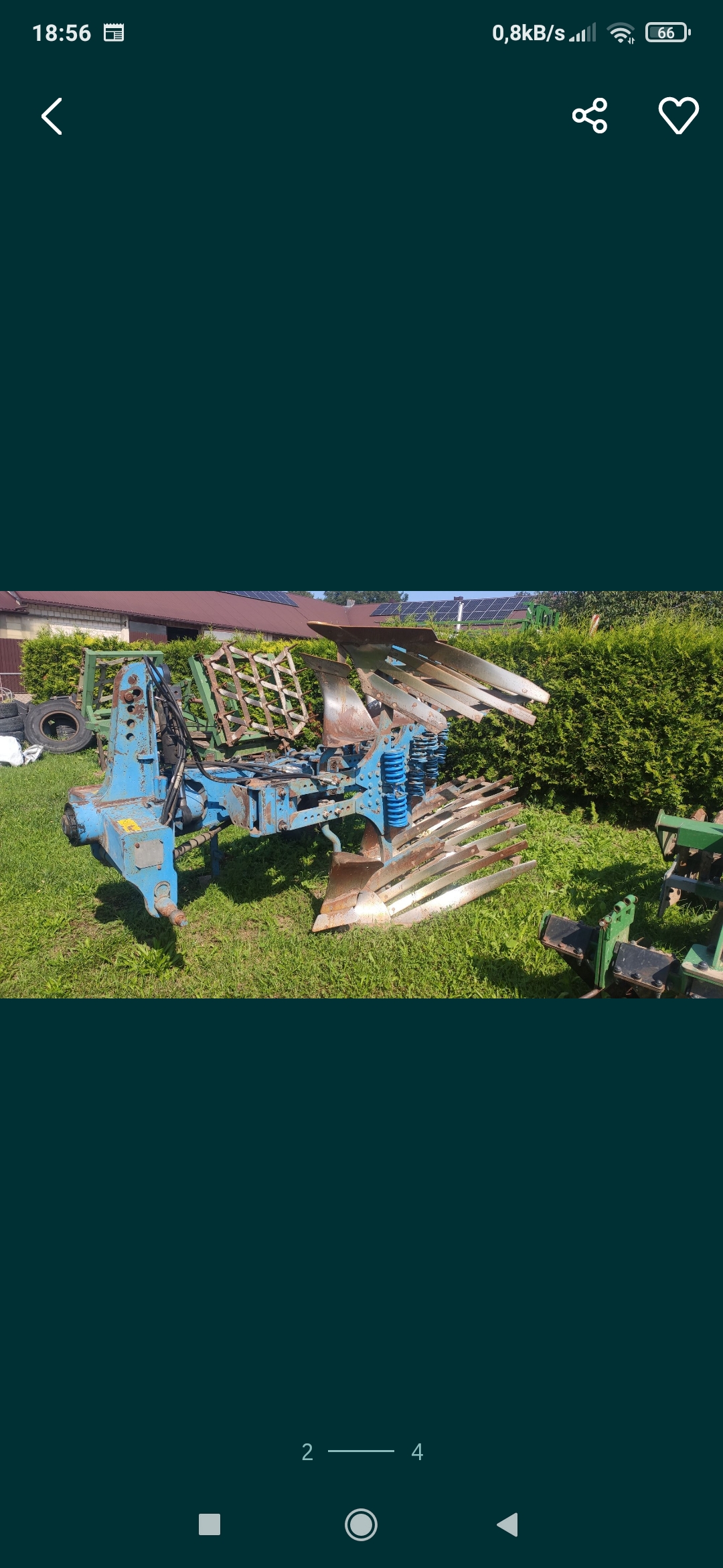 Pług obrotowy lemken variopal 140 ażurowy