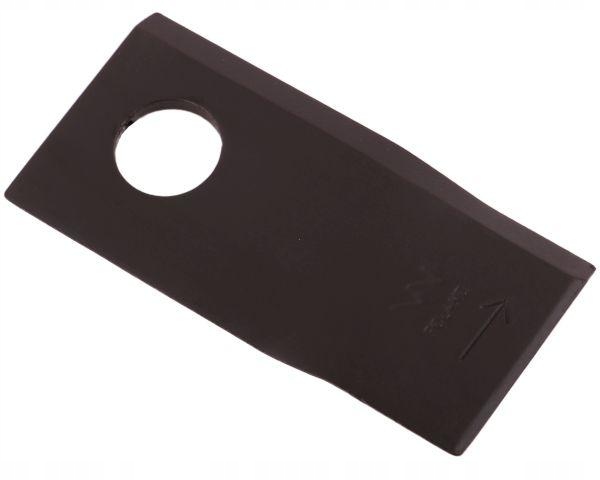 Nóż. nożyk kosiarka lewy 97x48x4mm otwór 19 zastosowanie 13800023 JF-Stoll