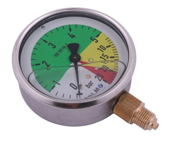 Manometr glicerynowy M80 0-5/25 bar gwint G1/4" dolne przyłącze. do Opryski