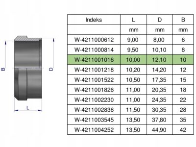 Pierścień zacinający hydrauliczny (DPR10L/S) 10L/10S Waryński ( sprzedawane