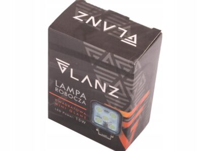 Lampa robocza kwadratowa mini 15W 5 LED GLANZ