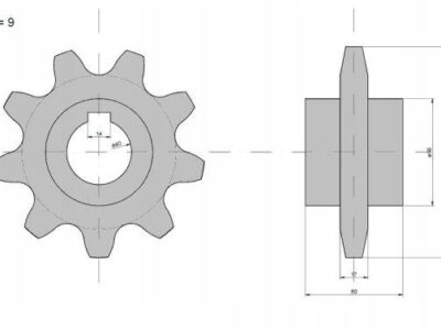 Koło górne podajnika pochyłego Z-9, O 40 mm Claas