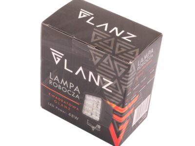 Lampa robocza kwadratowa 48W 16 LED GLANZ