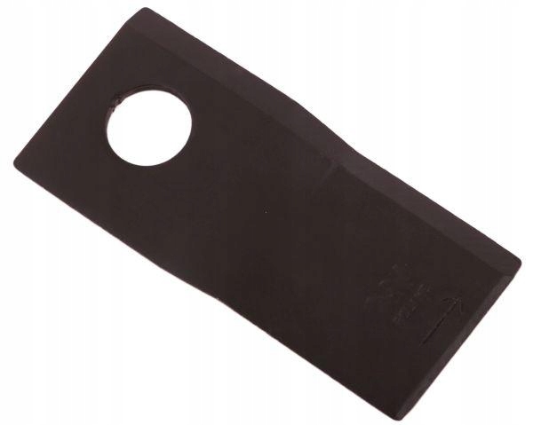 Nóż. nożyk kosiarka lewy 107x50x4mm otwór 19 zastosowanie 13800031 JF-Stoll