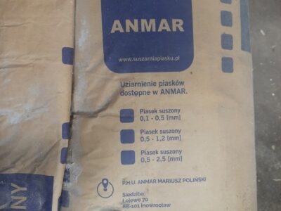 Piasek suszony do piaskowania 100kg