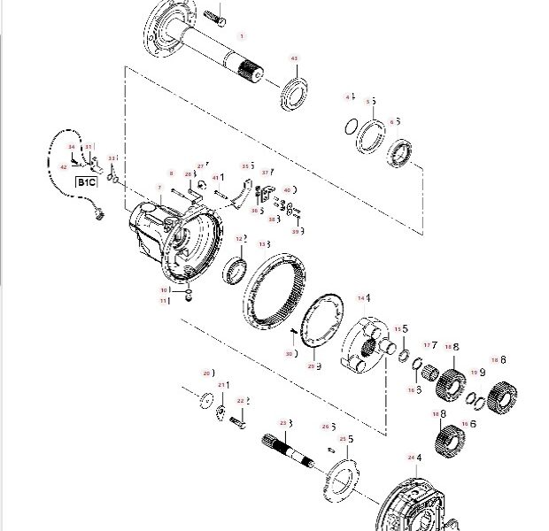 Zwolnica Tylna TB0783A V37919110 V34180100 V37417200 Valtra T