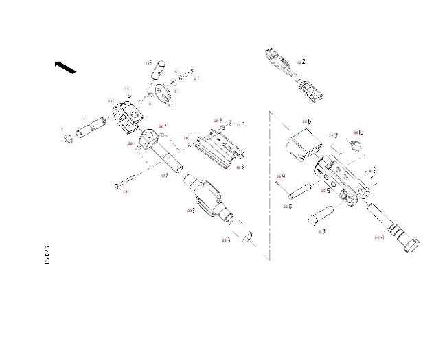 Wieszak G718870030012 Tylny Podnośnik Fendt 714 Vario