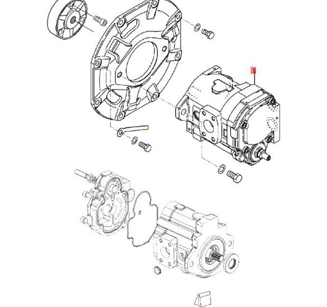 Pompa hydrauliczna 172A60 73100 CASAPPA AMMANN YANMAR SV17