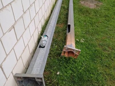 Słupy stalowe- oświetlenie, monitoring