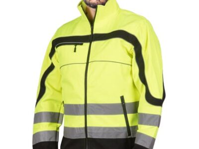 KURTKA OCHRONNA ODBLASKOWA SOFTSHELL