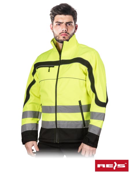 KURTKA OCHRONNA ODBLASKOWA SOFTSHELL