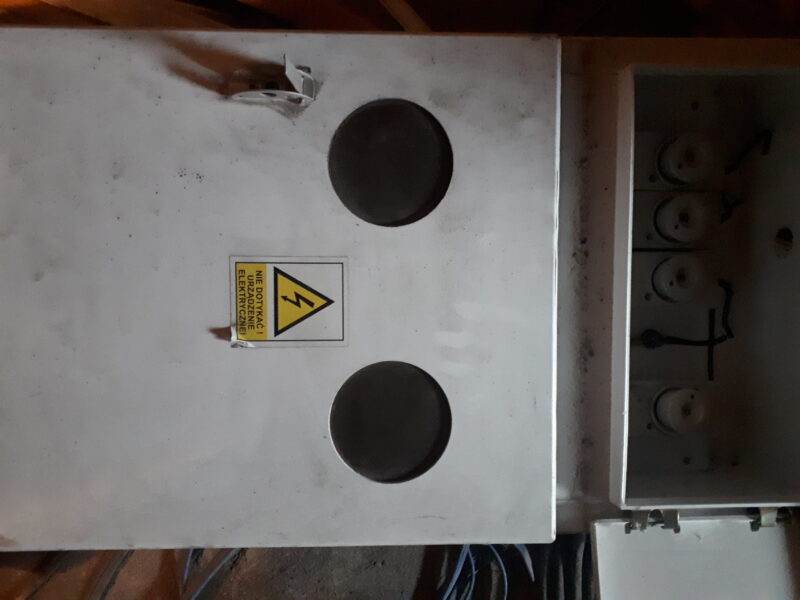 Skrzynka budowlana elektryczna dwulicznikowa