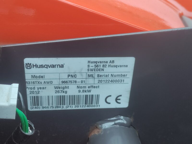 Husqvarna rider r316Txs AWD