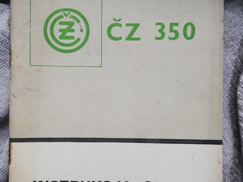 Instrukcja obsługi motocykla CZ 350, Cezeta 350