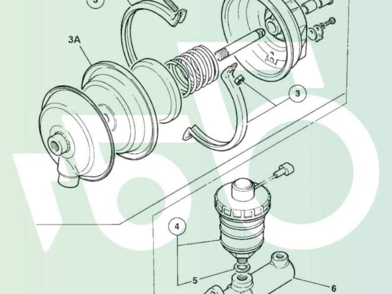Serwo 15/914800 Cylinder 15/920174 Siłownik hamulca JCB Fastrac 3185