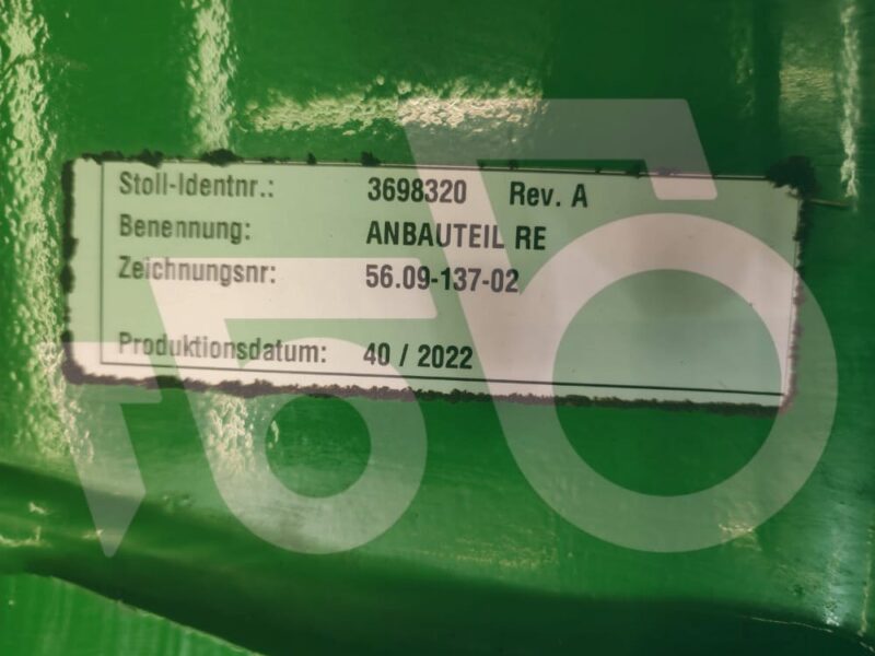 Mocowanie ładowacza Stoll 3698320 R1702E John Deere