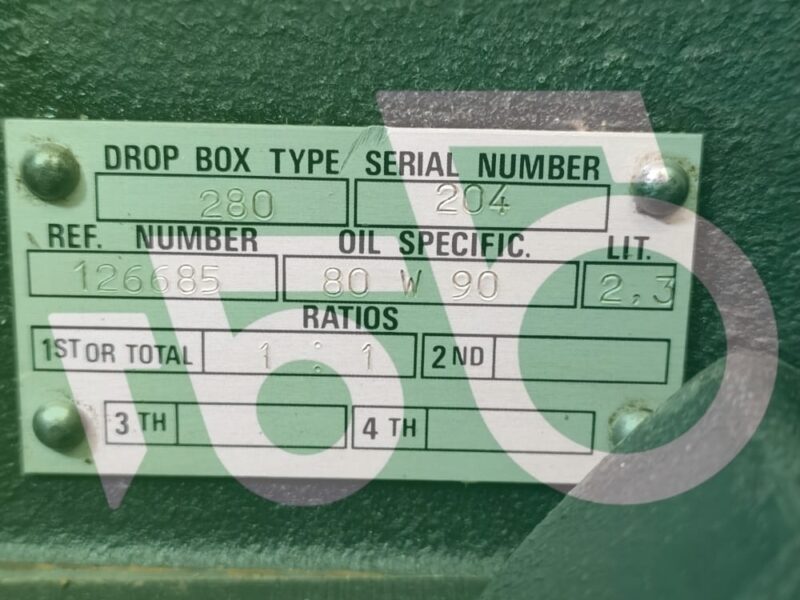 Skrzynia biegów 126685 DROP BOX 280 Reduktor 19026 Sanderson 725