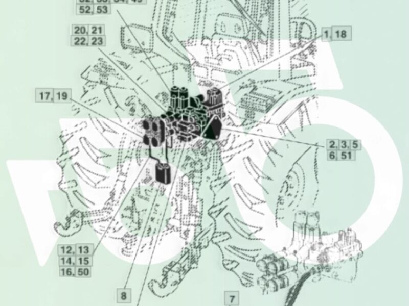 Rozdzielacz hydrauliczny AL75841 110162 John Deere 6810