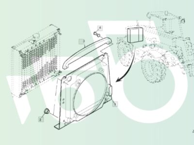 Osłona AZ58168 Wentylator Chłodnica John Deere 3400