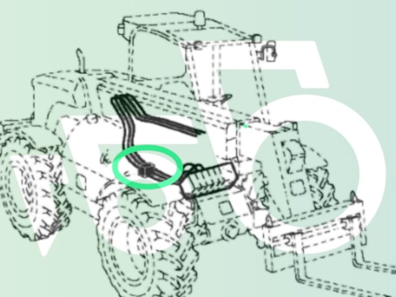 Zawór hydrauliczny ramienia AZ65674 John Deere 3220