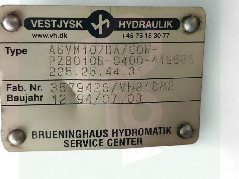 Hydromotor REXROTH A6VM107DA/60W-PZB010B
